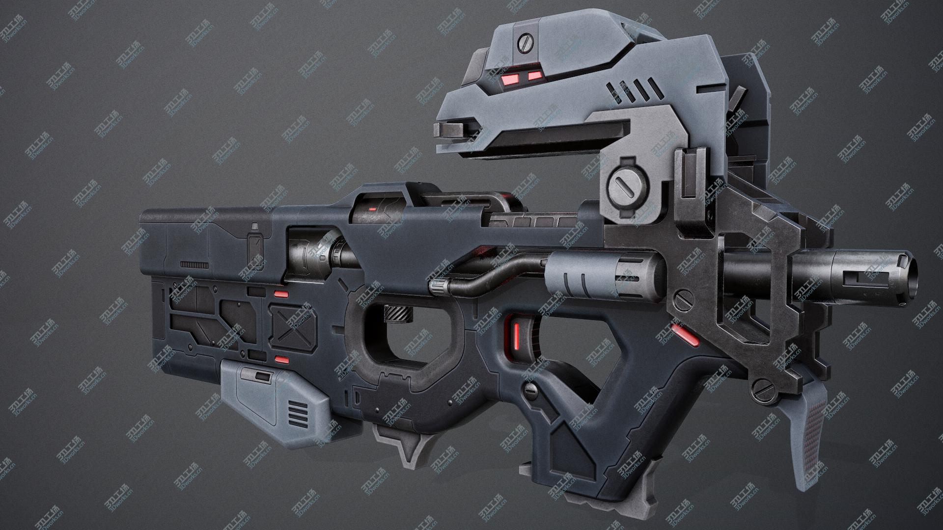 images/goods_img/2021040162/3D FN P90 Sci-Fi Submachine Gun Low Poly model/5.jpg